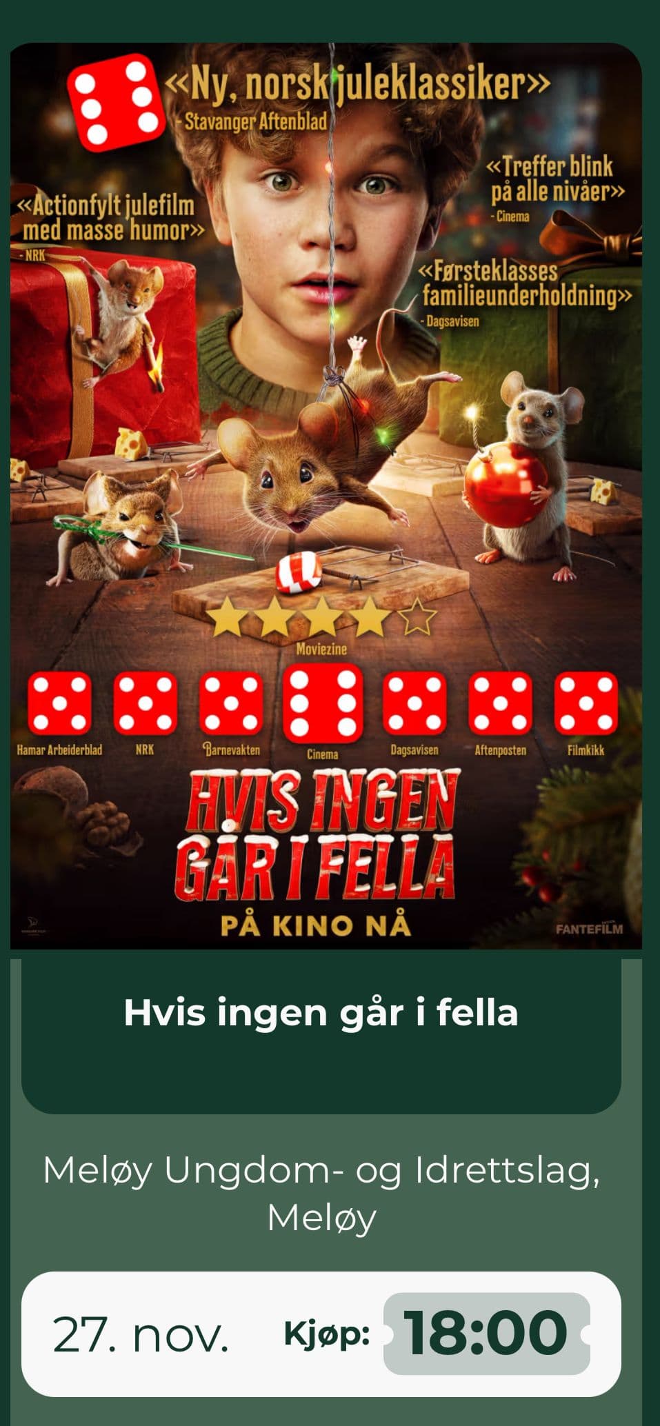 Nå kommer julefilmene