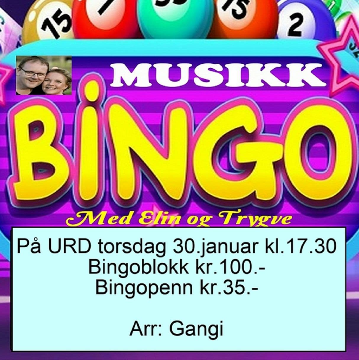 Musikkbingo i Urd