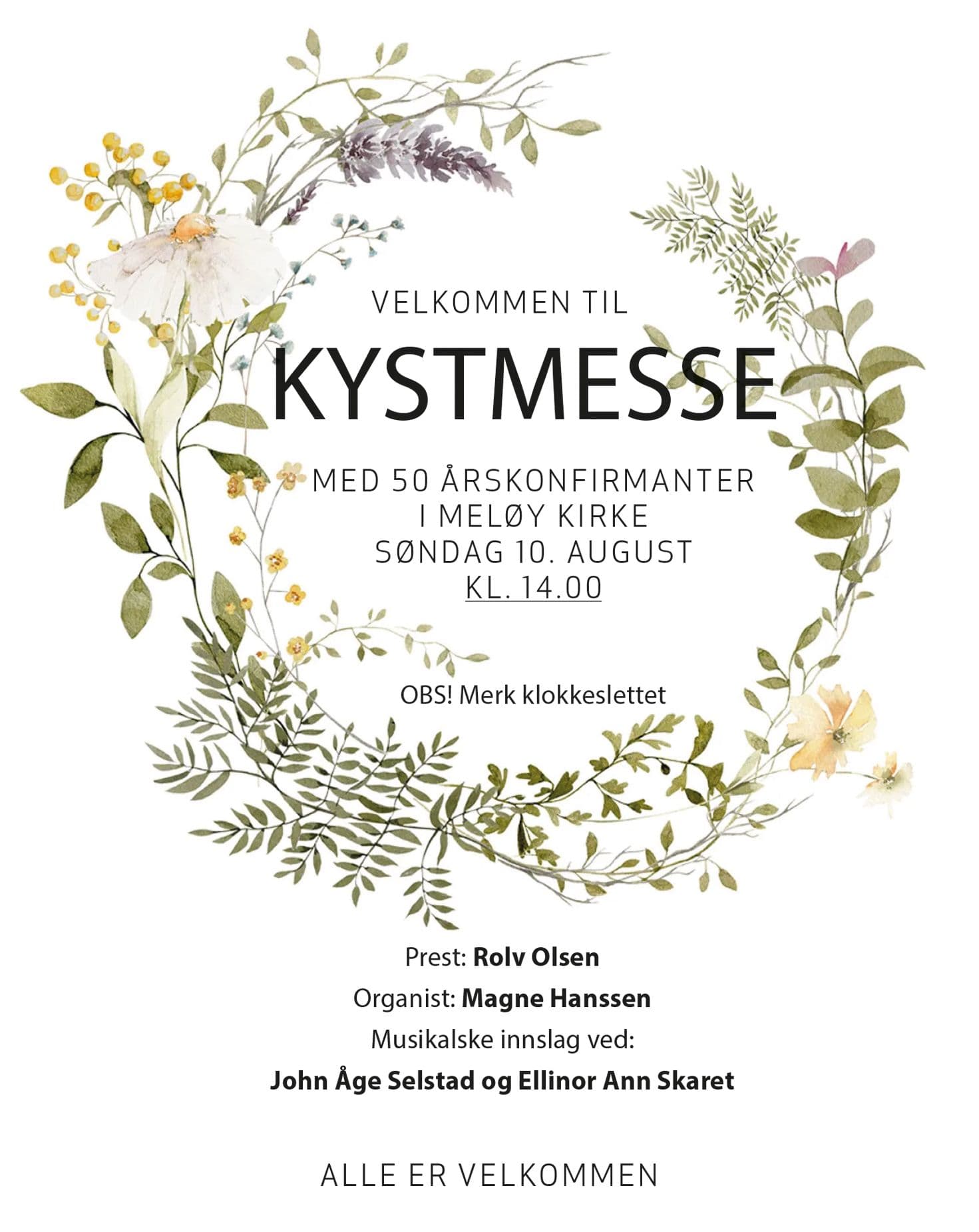 Kystmesse i Meløy kirke