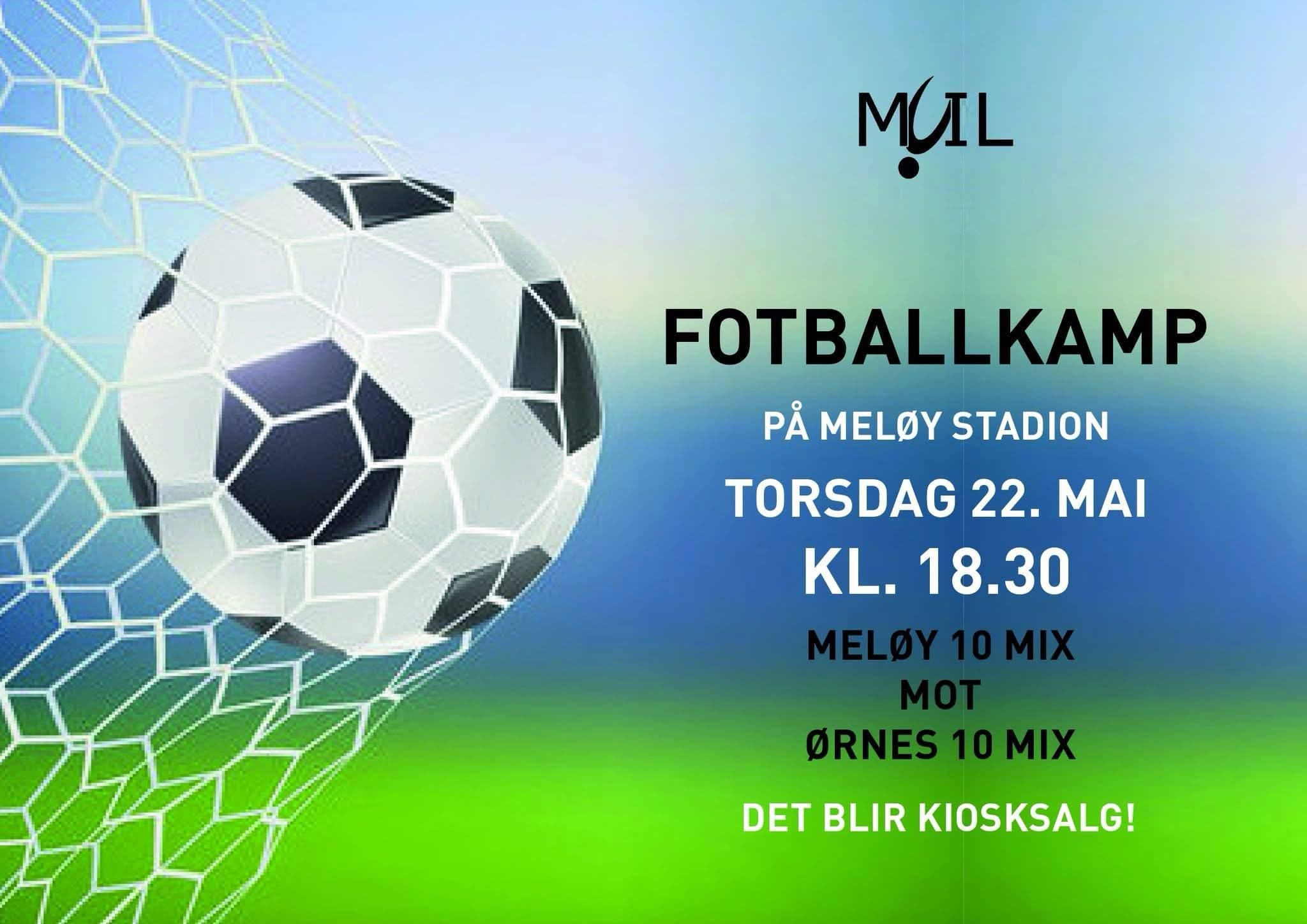 Fotballkamp på Meløy Stadion