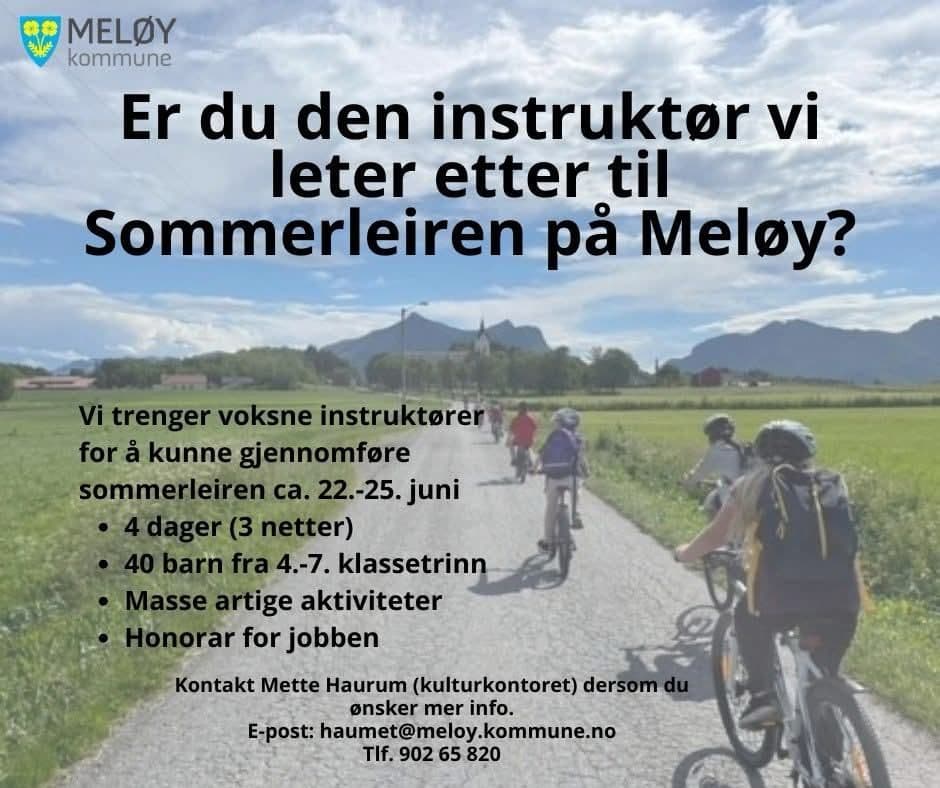 Instruktør til sommerleir på Meløy