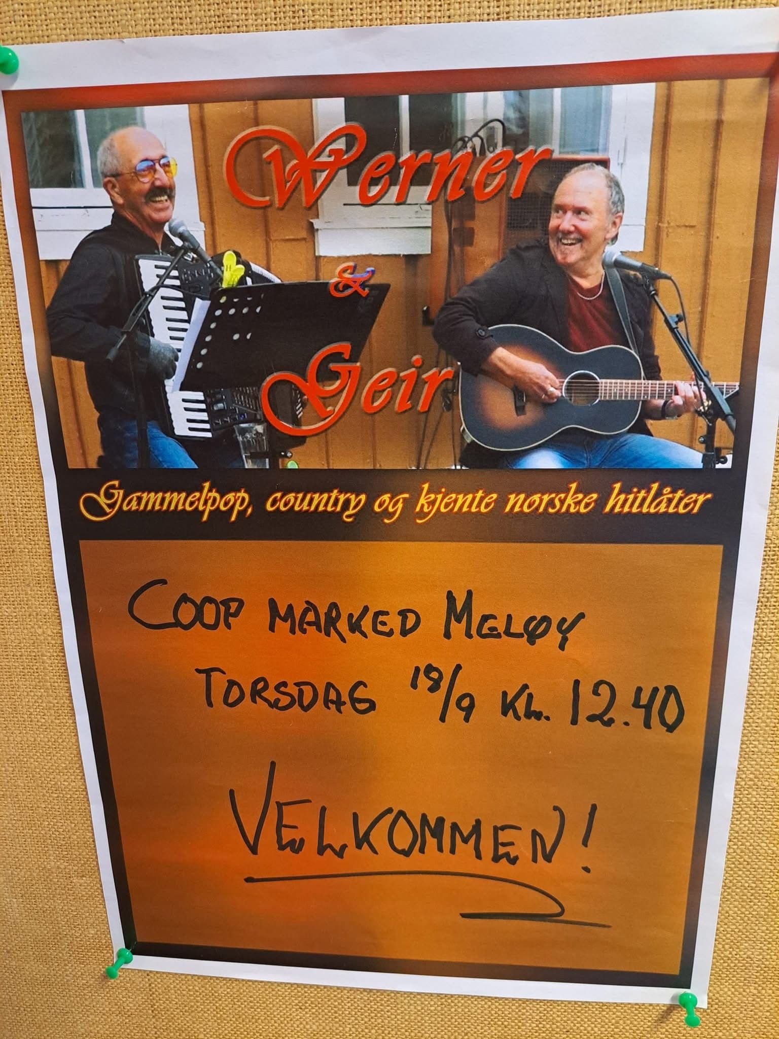 Konsert med Werner og Geir