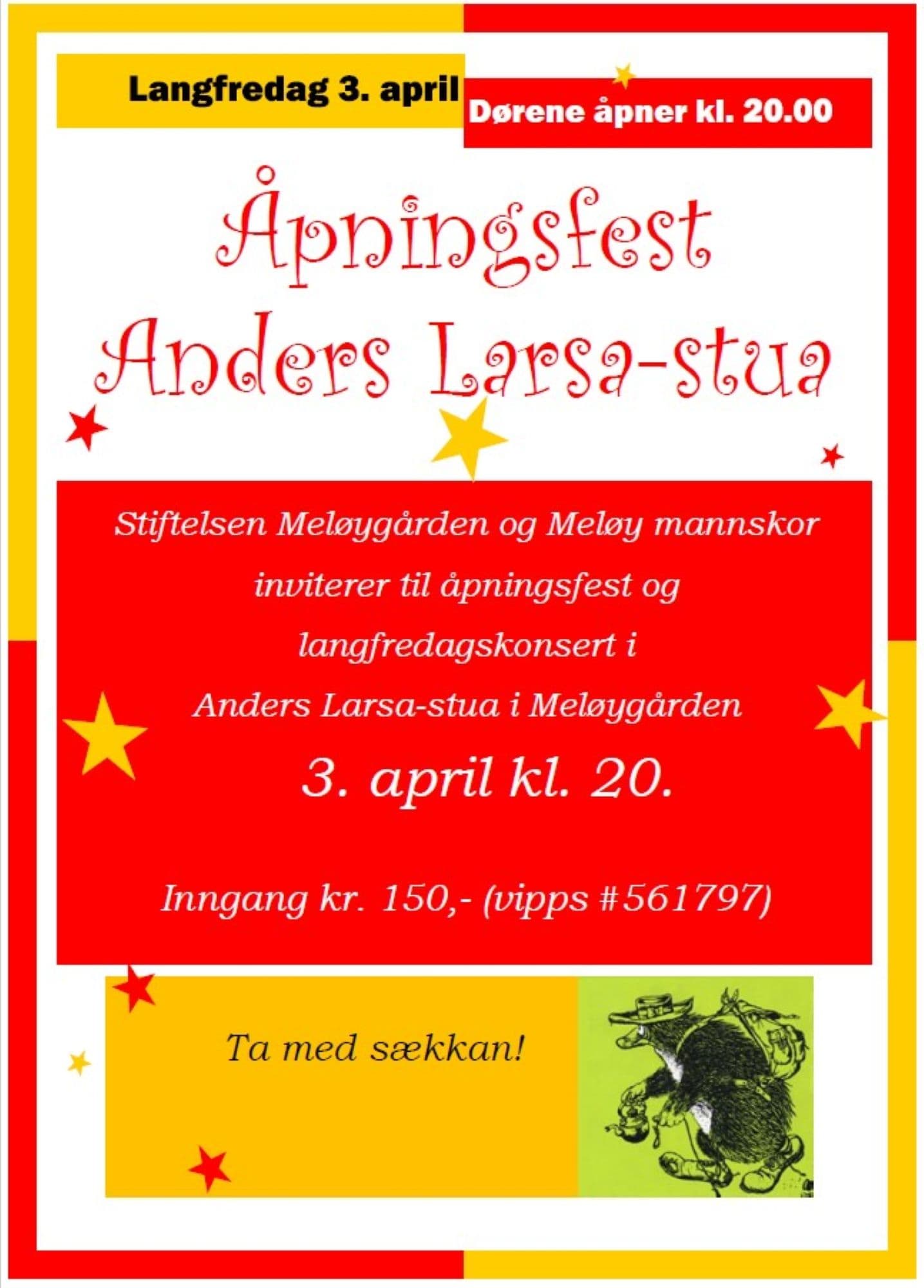 Åpningfest på Anders Larsa-stua