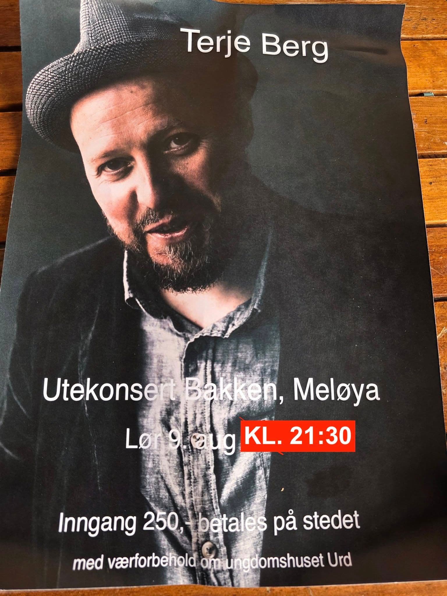 Utekonsert på Bakken med Terje Berg